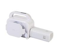 Iris Ohyama, Scaldacoperte elettrico e asciugatrice 2-in-1, 490W, Tubo flessibile espandibile, 3 impostazioni del timer, Per biancheria da letto, coperte - Bed Warmer BW-C1 - Bianco