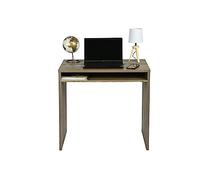 Iris Ohyama, Scrivania con contenitore/scrivania con ripiano/scrivania per computer/scrivania in legno, Montaggio facile, Design, robusto, Ufficio, Soggiorno, Studio - Desk WDK-800 - Cenere marrone