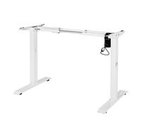 Iris Ohyama, Scrivania, Struttura ergonomica regolabile in altezza, Senza piano, Manopole regolabili, Piedini anticollisione, Ufficio, Casa - HADFRW - Bianco