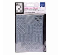 Iris Ohyama Vaessen Creative Cartella per Goffratura, Quilt Blocks, 14,6 x 10,7 cm, per Aggiungere Consistenza e Dimensione a Progetti di Artigianato di Carta e Scrapbooking, Plastica, Einheitsgröße