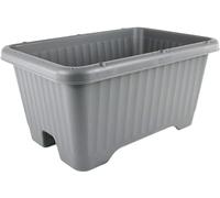 Iris Ohyama, Vaso per piante, fioriera d'aria con sistema di drenaggio dell'acqua per il giardinaggio - Air Vegetable Planter530, Grigio