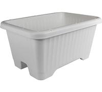 Iris Ohyama, Vaso per piante, fioriera d'aria con sistema di drenaggio dell'acqua per il giardinaggio - Air Vegetable Planter530, Bianca