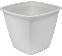 Iris Ohyama, Vaso per piante, fioriera quadrata con sistema di drenaggio/conservazione dell'acqua per il giardinaggio - Square Plant Pot360, Marrone