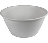 Iris Ohyama, Vaso per piante, fioriera rotonda con sistema di drenaggio/conservazione dell'acqua per il giardinaggio - Round Plant Pot360, Bianca