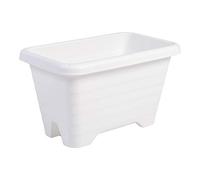 Iris Ohyama, Vaso per piante, fioriera sospesa con sistema di drenaggio dell'acqua per il giardinaggio - Air Planter450, Bianca