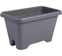Iris Ohyama, Vaso per piante, fioriera sospesa con sistema di drenaggio dell'acqua per il giardinaggio - Air Planter450, Grigio