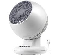 IRIS OHYAMA Woozoo Ventilatore da tavolo 13㎡, Bianco, 3 velocità, Oscillante, Inclinabile, Silenzioso, Ideale per Camera da Letto, Soggiorno, Cucina, Raffreddatore d'Aria, Potente, PCF-M15