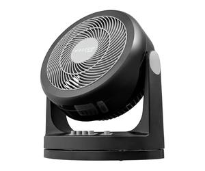 Iris Ohyama Woozoo, Ventilatore da Tavolo, Ventilatore da Scrivania, Silenzioso, Portatile, Per Camera Da Letto, Soggiorno, Raffreddamento, Potente, Alta Potenza/Oscillante, Nero