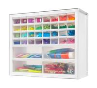 IRIS Organizzatore per viti USA, organizer per ferramenta, armadio con 36 cassetti, cassetto in plastica per artigianato di ferramenta, piccole parti, dadi e bulloni, per riporre attrezzi, album di