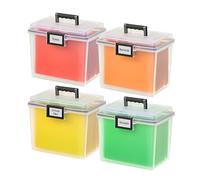 IRIS USA - Scatola Portadocumenti legale Portatile con Coperchio Organizer, Lettera