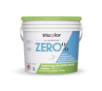 IRISCOLOR ZERO% Pittura Bianca Per Interni 4 LT ZERO VOC ZERO FORMALDEIDE Vernice Bianca Muro Interno Lavabile inodore Dermatlogicamente Testata Vernice Uniforme Per Pareti e Soffitti