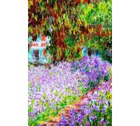 Irises in Monet's Garden - Claude Monet - Notebook: 120 Lined Pages 6" x 9" Journal Diary Notepad