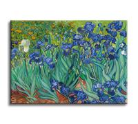 IRISES Van Gogh - Quadro con tela pittorica su telaio in legno