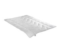 Irisette Lotte Coperta Estiva Leggera - Prodotto in Germania - Trapunta con Tessuto Top Cool Lavabile a 95 Gradi, con Custodia, 155 x 220 cm, Bianco, Certificato Öko-Tex