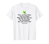Irish Blessing - Citazione dell'amicizia con scritta "Good Ships" Maglietta
