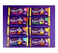 Irish Cadbury Dairy Milk Chocolate - Dairy Milk, Tiffin, Turkish Delight, Mint Crisp ,Golden Crisp, Fruit & Nut - 8 Pack