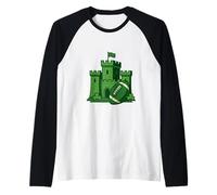 Irish Castle Football Heritage - Design per Il Giorno di San Patrizio Maglia con Maniche Raglan