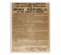 Irish Declaration of Independence Vintage Historical Canvas Wall Art for Living Room Home Office Decor(Unframed,08x12inch(20x30cm))