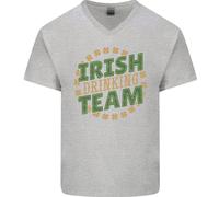 Irish Drinking Team Divertente Maglietta In Cotone A V Per Uomo Di San Patrizio