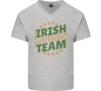 Irish Drinking Team Divertente Maglietta In Cotone A V Per Uomo Di San Patrizio