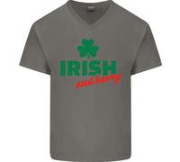 Irish E Horny Maglietta In Cotone A V Per Uomo Del Giorno Di San Patrizio