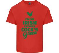 Irish Even My Cocks Green St Patricks Day Uomo Cotone T-Shirt Tee Top