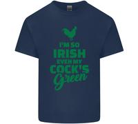 Irish Even My Cocks Green St Patricks Day Uomo Cotone T-Shirt Tee Top