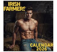 Irish Farmers Calendar 2026: Shirtless Country Lads Bringing Humor All Year, 8.5 x 8.5" Photo Edition