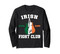 Irish Fight Club Divertente Irish Boxing Maglia a Manica