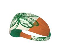 Irish Flags And Four Leaf Clovers St Patricks Day Uomo Donna Fascia Capelli Assorbente Fasce Per Capelli Leggera Headband Per Allenamento Sport Corsa