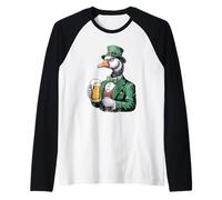 Irish Goose St Patricks Day Trifoglio Divertimento Maglia con Maniche Raglan