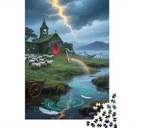 Irish Green Island Puzzle Giochi 1000 Pezzi Regalo Per Amore E Amico Arte After The Rain on The Green Island Puzzle Adulti Idea Regalo Per 1000pcs (75x50cm)