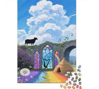 Irish Green Island Puzzle Giochi 1000 Pezzi Regalo Per Amore E Amico Arte The Magical Colors of The Green Island Puzzle Adulti Idea Regalo Per 1000pcs (75x50cm)