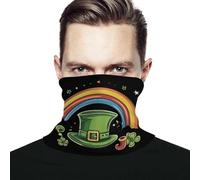 Irish Hat St Day Partick Rainbow Uomo Donna Cerchietto per Capelli Lavabile Scaldacollo Antivento Sciarpa al Collo per Escursionismo Ciclismo Pesca