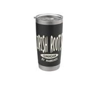 Irish Heritage Irish Roots by Marriage Cunningham Cognome Bicchiere termico in acciaio inox doppia parete