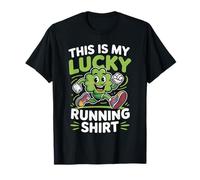 Irish Lucky Running This Is My Lucky Running St Patricks Day Maglietta