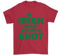Irish Or Not Buy Me A Shot St Patricks Day Uomo T-Shirt 100% Cotone