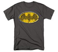 Irish Pride Batman Celtic Shield DC Comics T-Shirt Uomo Charcoal Cotone