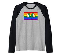 Irish Pride Queer Gay Pride Bandiera St Patricks Day Party Maglia con Maniche Raglan