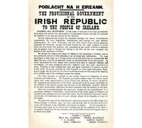 Irish Proclamation 6"x9" 120pg Dotted Notebook Paperback: 7mm spaced dotted pages with subtle grunge print effect for creative note taking.
