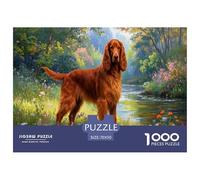 Irish Setter 1000 Pezzi Puzzle Classici Impegnativo E Difficile Per Qualità Premium Per Adulti E Bambini Da 14 Anni E Più Decorazione Domestica Regalo Per Amore E Amico 70x50cm/1000pcs