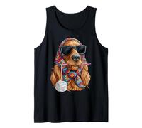 Irish Setter Dog Granny Square Crochet Yarn Crochet Lover Canotta