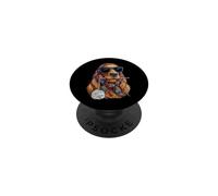 Irish Setter Dog Granny Square Crochet Yarn Crochet Lover PopSockets PopGrip Adesivo