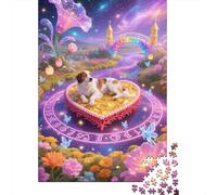 Irish Setter HeartShaped Topaz Puzzle 1000 Pezzi, Per Amore E Amico, Puzzle Adulti Difficile Sfida, Classici Regalo 1000pcs (75x50cm)