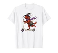 Irish Setter Scooter Witch Halloween Bambini Uomo Donna Maglietta