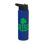 Irish Shamrock Irlanda Pride Irish Green Stainless Steel Insulated Water Bottle