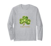 Irish Shamrock Lovely Luck San Patrizio per Uscire Maglia a Manica