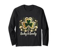 Irish Shamrock Lovely Luck San Patrizio per Uscire Maglia a Manica