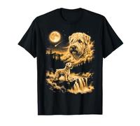 Irish Soft Coated Wheaten Terrier Che Ulula alla Luna Maglietta