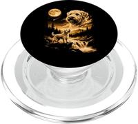 Irish Soft Coated Wheaten Terrier che ulula alla luna PopSockets PopGrip per MagSafe